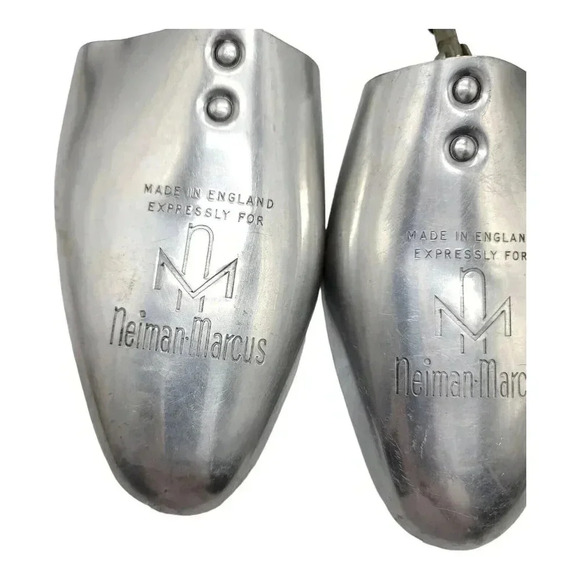 Vintage 1930's Made in England for Neiman Marcus Aluminum Shoe Trees Sz 10/11 - Picture 2 of 4